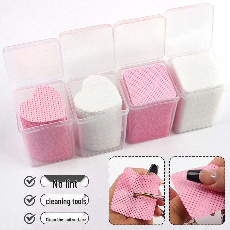 200 Stuks Non-Woven Wimperverlenging Lijmdoekjes - Pluisvrije Katoenen Reinigingspads
