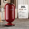 Modern Flip-Top Trash Can With Wheels 15L 20L Round Plastic Bin Living Room Bedroom Kitchen