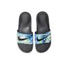 Nike Benassi Thick Sole Outdoor One-Piece Floral Trend Rubber Non-Slip Slide Sandals Women Footwear Black 618919-029