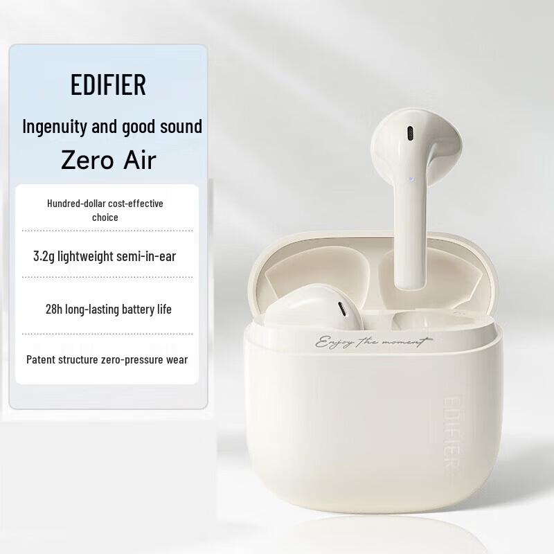 Edifier Zero Air True Wireless Semi-in-Ear Bluetooth Earbuds
