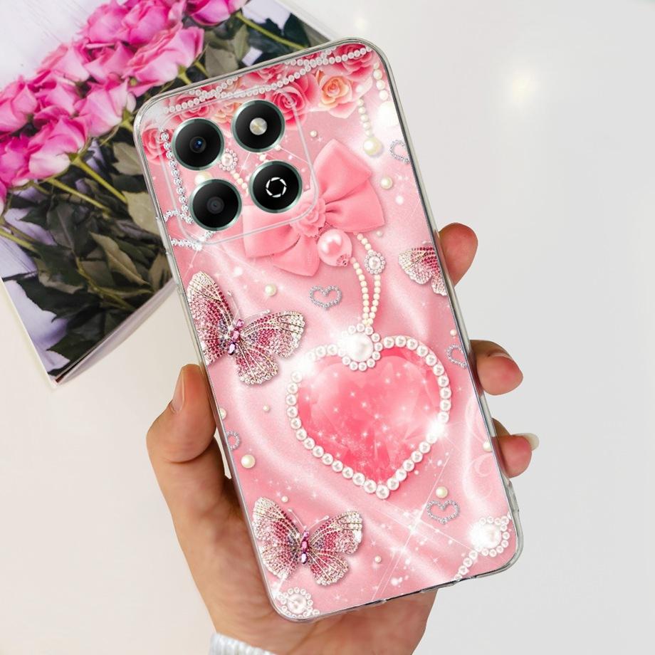 For Honor X6b JDY-LX1 Case Coque Clear Silicone Soft Back Cover For Honor X6a Plus Phone Bumper Coque Funda Dinosaur Cat Dragon