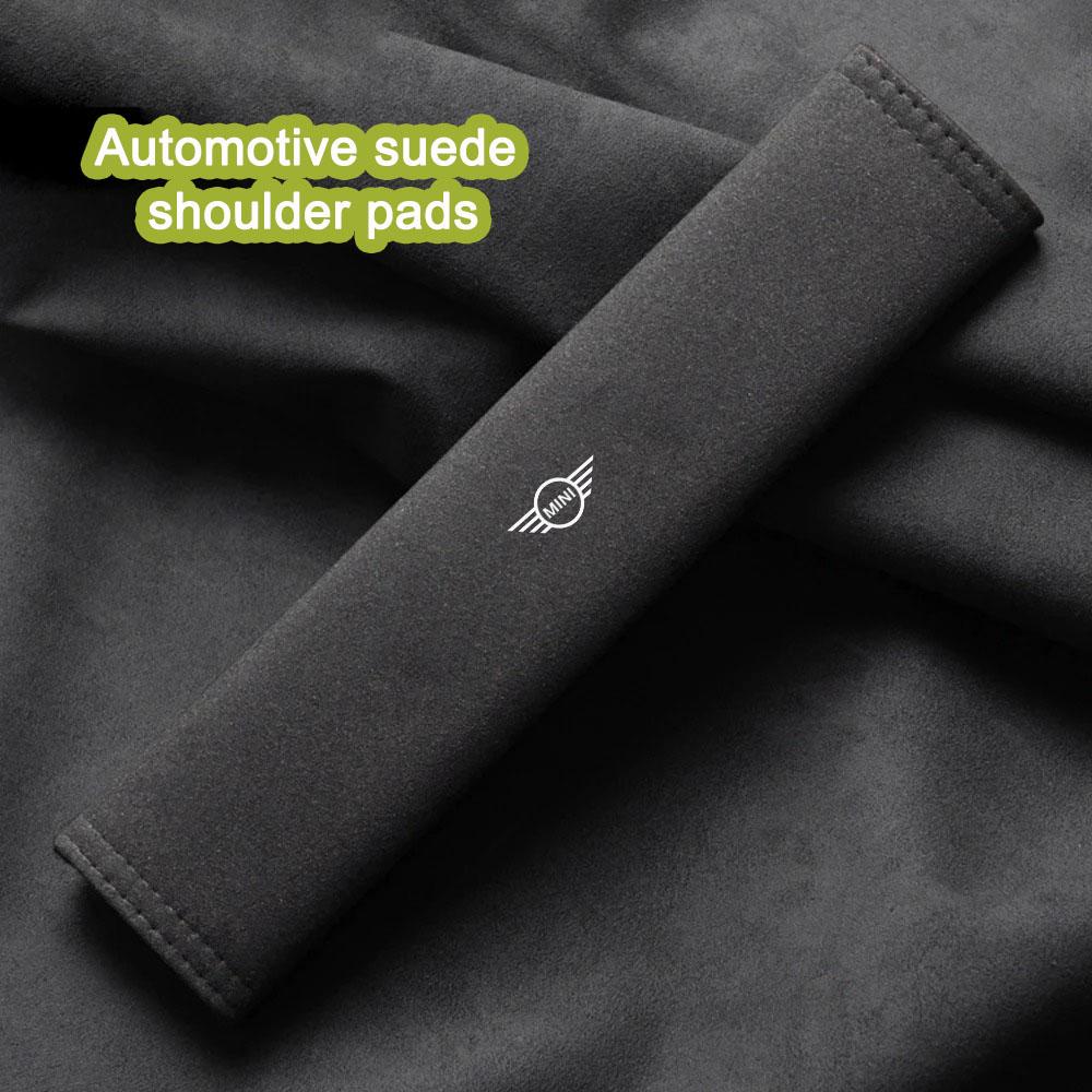 Soft Suede Car Seat Belt Shoulder Pad-Durable Cushion,car Accessories,for MINI Cooper Countryman Clubman F54 F56 F55 F60 R60 RR5