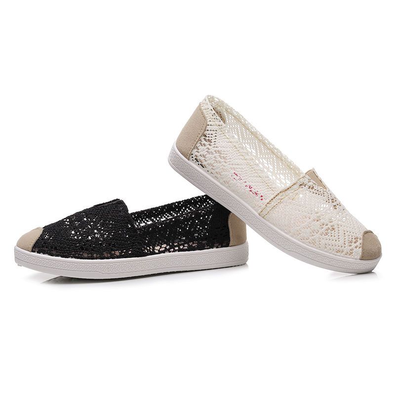 Summer Mesh Shoes Soft Sole Anti-skid Comfortable Breathable Flat Heel Women's Shoes Casual Fisherman's Shoes