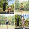 Conjunto de Shorts com Sutiã Esportivo e Top Regata Yoga Muay Thai Boxe Treino de Exercícios Pilates Fitness Workout Roupa Esportiva Feminina Academia Secagem Rápida Tecido Elástico