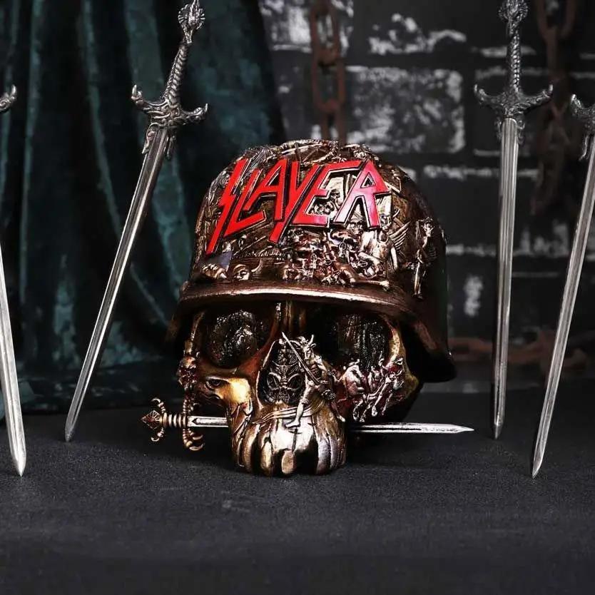 Creative Resin Skull Statue Storage Box home Desktop ornament Handicrafts Figurine Decor Storage Box Helmet Home Decoration Gift