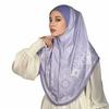 Breathable Eid Al-Fitr Long Floral Turban Adjustable Cotton Printed Arab Lady Headscarf Versatile Multiple Colors