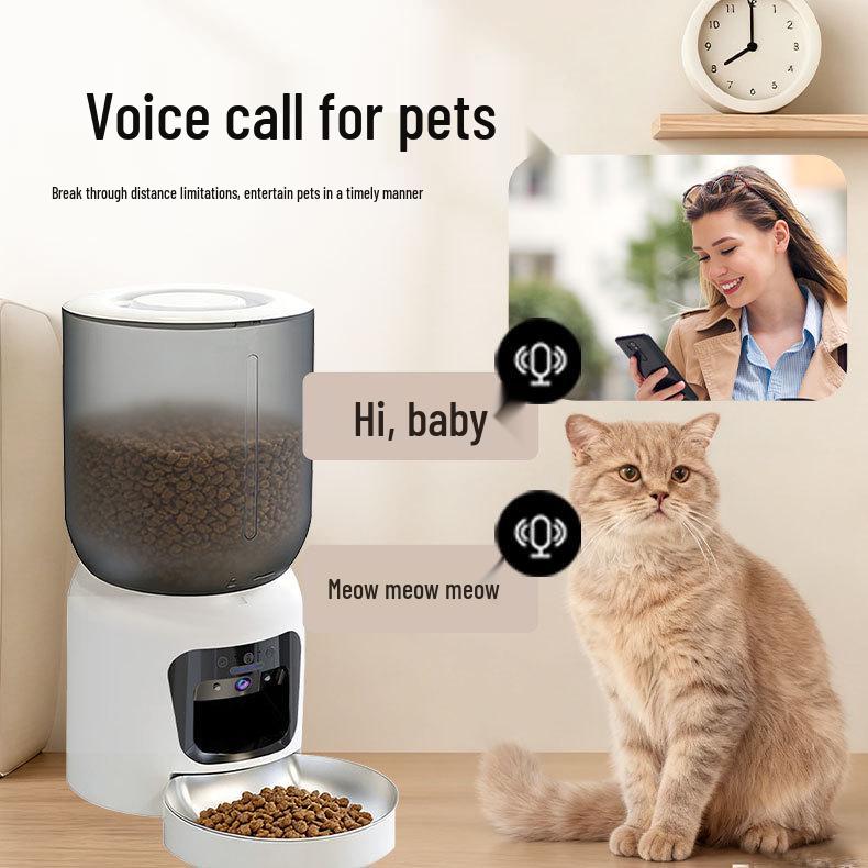 Remote Self-Service Automatic Cat Feeder with Camera – Smart Pet Feeder