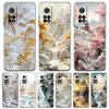 Transparent Phone Case for Xiaomi Mi 14 13 12 11 Ultra 13T 12T 11T Poco X3 NFC F3 F6 Pro Lite Soft TPU Chinese Style Landscape