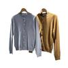CDG Kawakyu Wool PLAY Cardigan with Red Heart Accent - Japanese Casual Fine Wool Long Sleeve Sweater