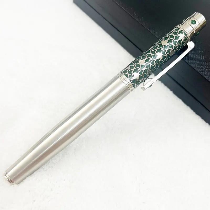 Rollerball Ballpoint Pen Blue Carving With Serial Number Writing Smooth Stationery