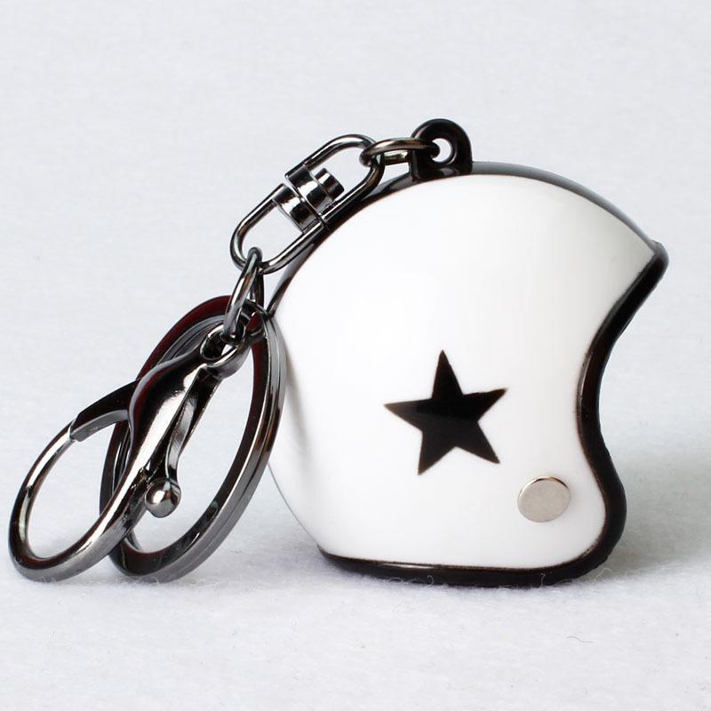 Premium Windproof Duck Helmet Keychain with Star Design