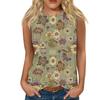 Floral Flower 3D Print Tank Tops Women Summer O-Neck Casual Vest Off Shoulder Y2k Elegant Sleeveless Top Camisole Woman Clothing