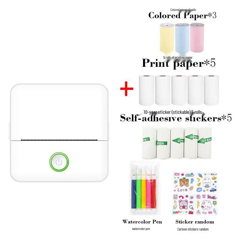 Ultra-Clear Portable Intelligent Error Sorting Mini Printer - Ink-Free Thermal Machine for Students