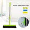 Dust-Free Scraper Broom: Hair & Floor Cleaner for Bathroom with Glass Wiper