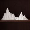 White Porcelain Miniature Mountain Decor