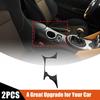 Gloss Black Console Water Cup Holder Cover Trim For Nissan 370Z Z34 2009-