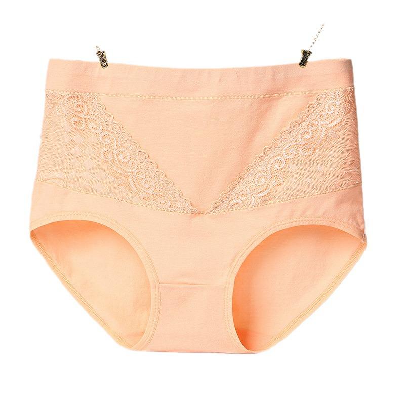 Breathable Cotton High-Waisted Women's Briefs: Soft, Delicate, Tummy & Hip-Lifting, Moisture-Wicking.
