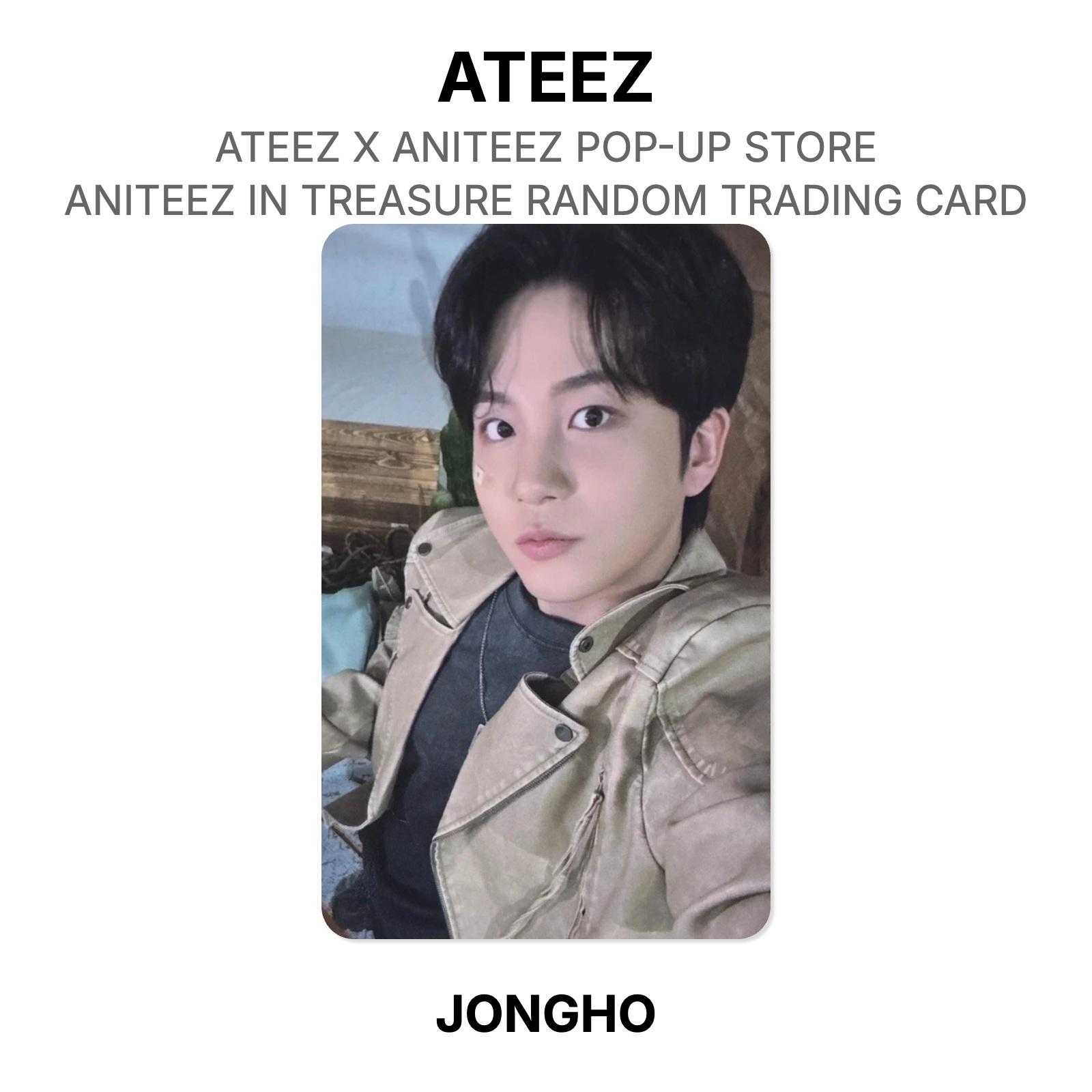 ATEEZ X ANITEEZ POP-UP STORE ANITEEZ IN TREASURE RANDOM TRADING CARD Official Photocard JONGHO 02