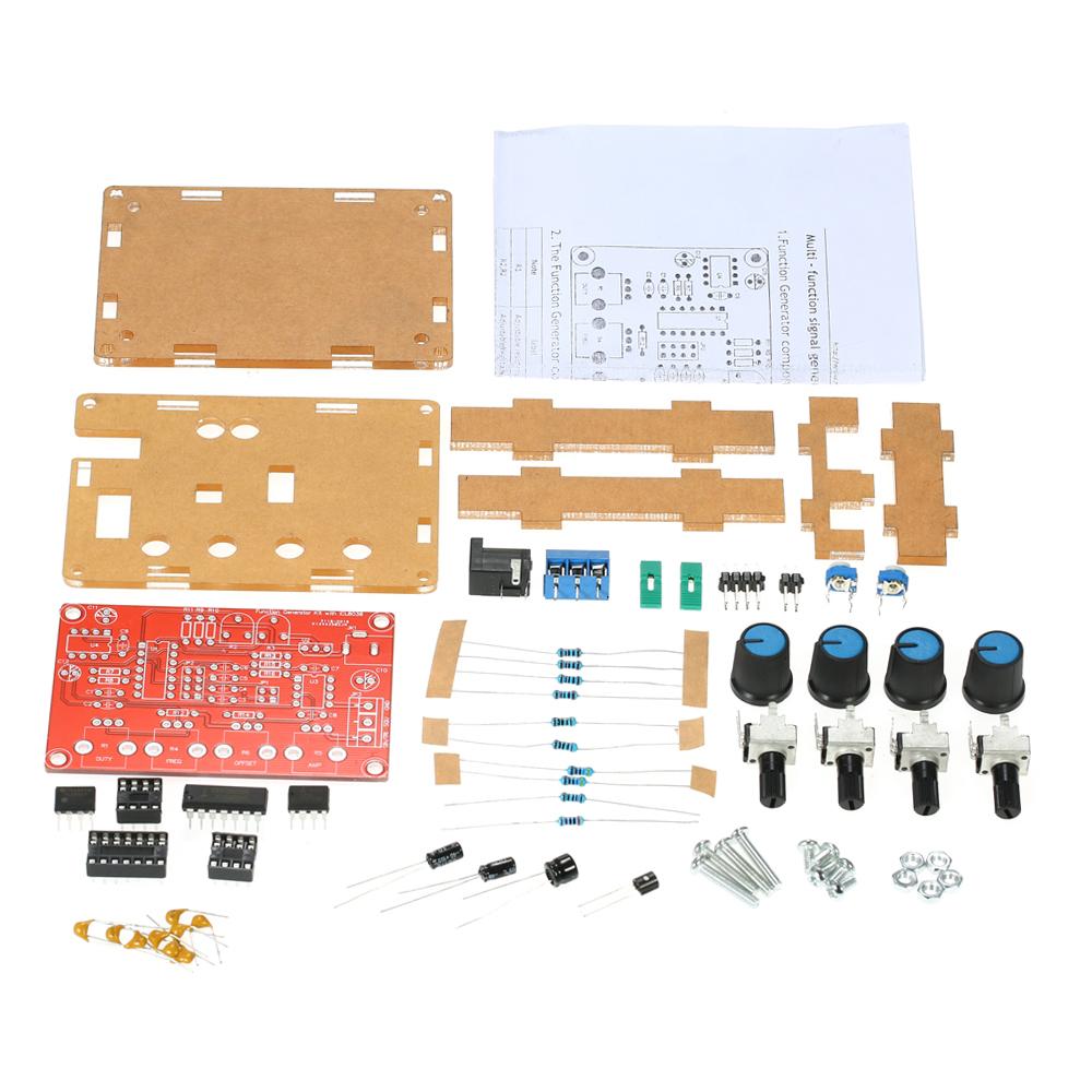 ICL8038 High Precision Generator DIY Kit Sine Triangle Square Sawtooth Output 5Hz 400kHz Adjustable Frequency Amplitude