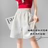 Ice silk quick-drying shorts women's summer new high-waisted loose-fitting outer wear casual wide-leg pants sports