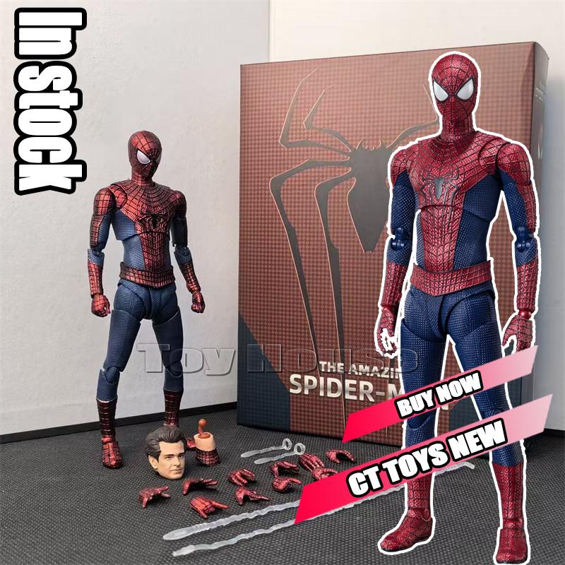 In Stock Full Range Ct Toys Spiderman Mafex 143 Ben Reilly Comic Ver The Amazing Spider-Man 001 Anime Action Figure Toys Gift
