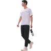 Anta Running Series Letter Round Neck Fitness Sports Short Sleeve Raglan T-Shirt Men Tops Pure-White 152425113-1