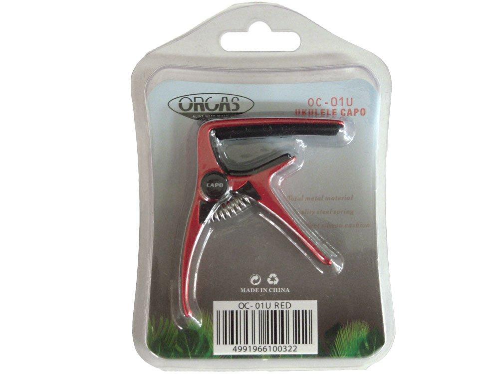 Capo tast for ukulele RED [ORCAS] OC-01U