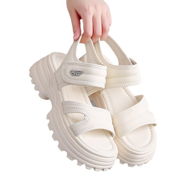 Sports sandals women's summer new platform fashion versatile lightweight Roman sandals open-toed Velcro beach shoes