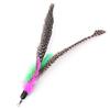 4pcs/Lot Toys Pearl Bird-Style Wire Feather Replacement Head For Cat Teaser Suitable Household Playing With Pet Cats Supplies