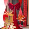 Bridal Room & Engagement Banquet Decor Set: Double Happiness Bows & Atmosphere Accents