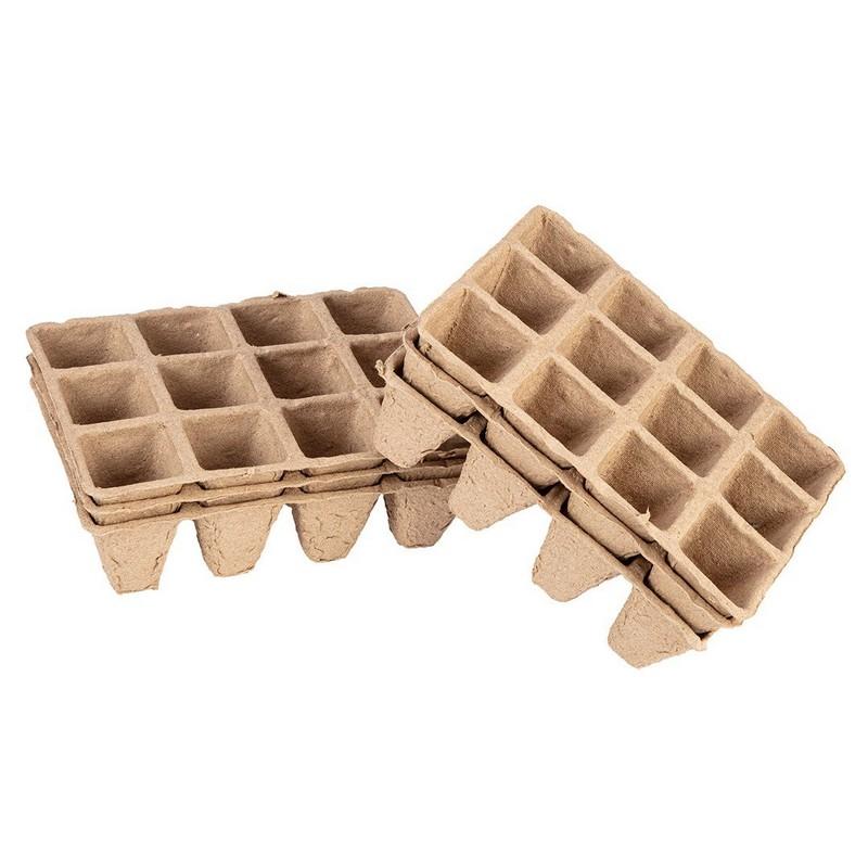 Peat Seedlings (3*4 Holes) 16*12*4.5 Cm, 5 Pcs - T 15G465