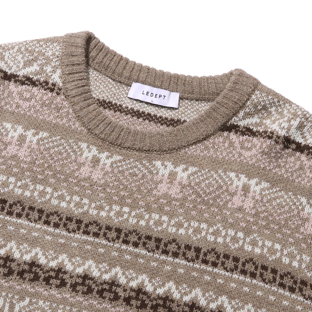 LEDEPT Fair Isle Jacquard Pullover [2 Colors]