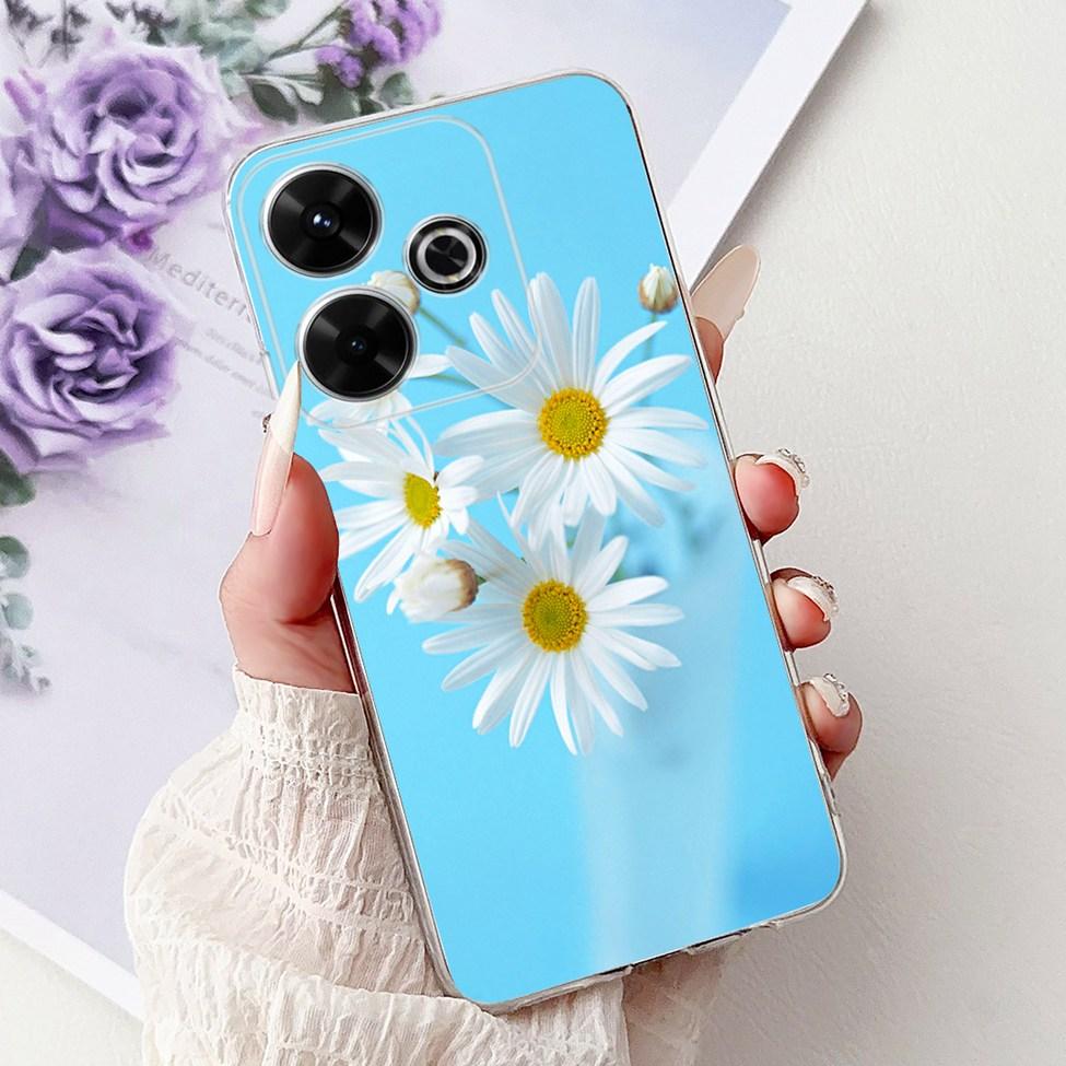 Clear Casing For Xiaomi Poco M6 Plus Cover For Xiaomi Poco M6 4G Case Luxury Butterfly Love Fashion Flowers Cool Lion Painted