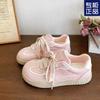 Platform-soled Dexun Shoes 2025 Summer New Mesh Breathable Explosive Board Shoes Niche Original Versatile Little White Shoes Women's Shoes