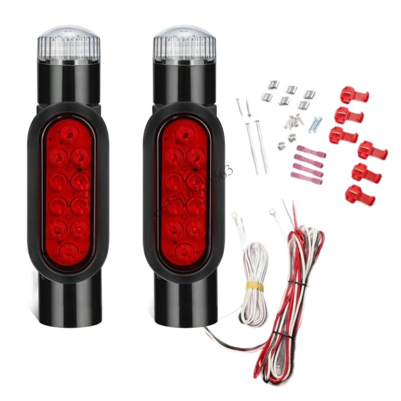 

LED Boat Trailer Guide Poles Light with Multiple Functions Easy Installation чорний
