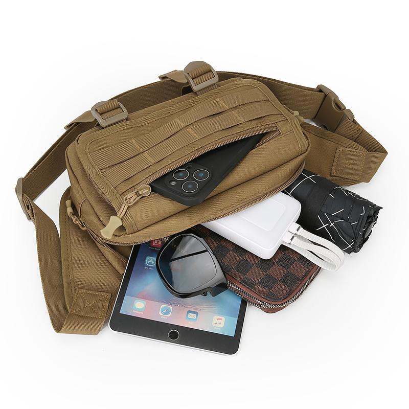 Taktische Hüfttasche Nylon Bodypack Wandern Handytasche Outdoor-Sportarten Männer Jagd Klettern Camping Brusttaschen