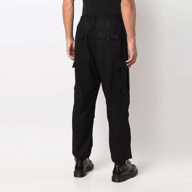 Y-3 FW21 Pocket Laced Work Pants Men pants Black HB3391
