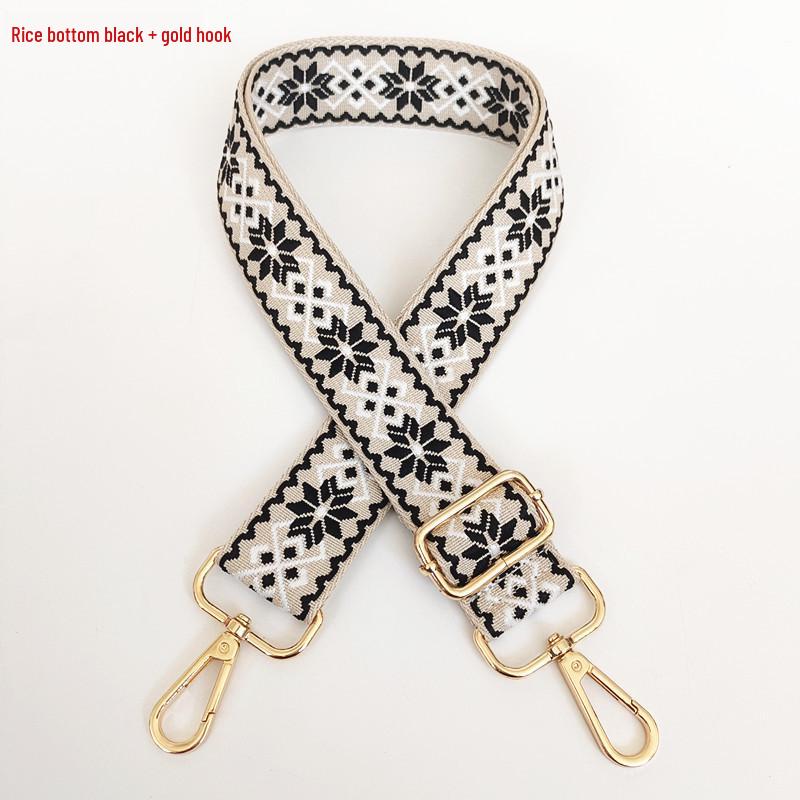 3.8cm Wide Diamond Jacquard Crossbody Strap for Bags and Backpacks.