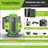 12/16 Line New Laser Level 360 ° Horizontal and Vertical Cross Green Line Projector Portable Auto Self-Leveling Measuring Tools