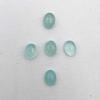 Natural Aqua Chalcedony Oval Cabochon Loose Gemstone Lot 8 Pcs 6*8 MM 10 CT For Jewelry Making