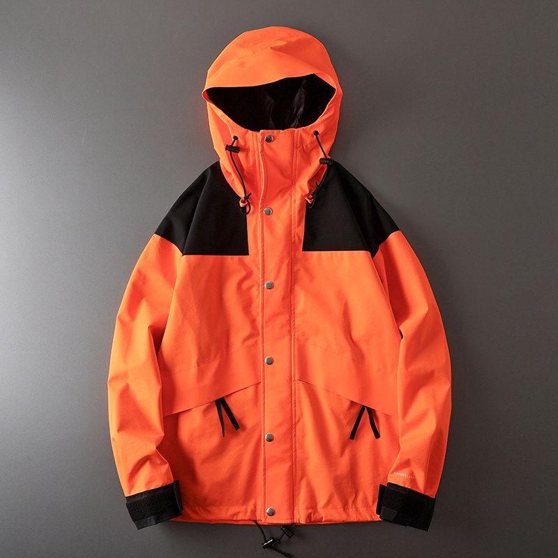 Jacket Outerwear Men's Fashion Brand High Street Windproof Waterproof Trench coat Foreign Trade Men's American Functional Mountain Cargo Jacket
