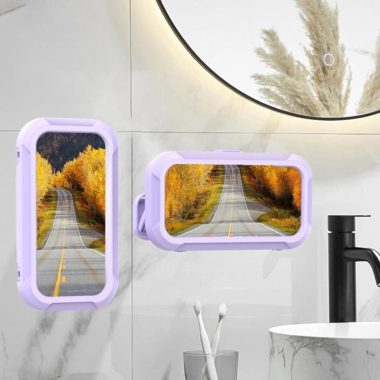 Handyhalterung Wand Drehbar Montiert 360-Grad Immersives Wasserdichtes Visuelles Erlebnis Transparente Handybox