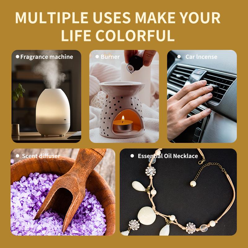 Aromatherapy Essential Oil Set: Water-Soluble, Plant Extracts, Multiple Scents for Aromatherapy Machines and Humidifiers.