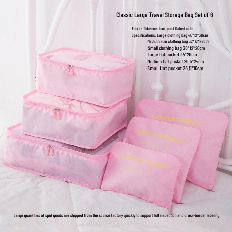 Six-Piece Travel Storage and Organization Bag Set