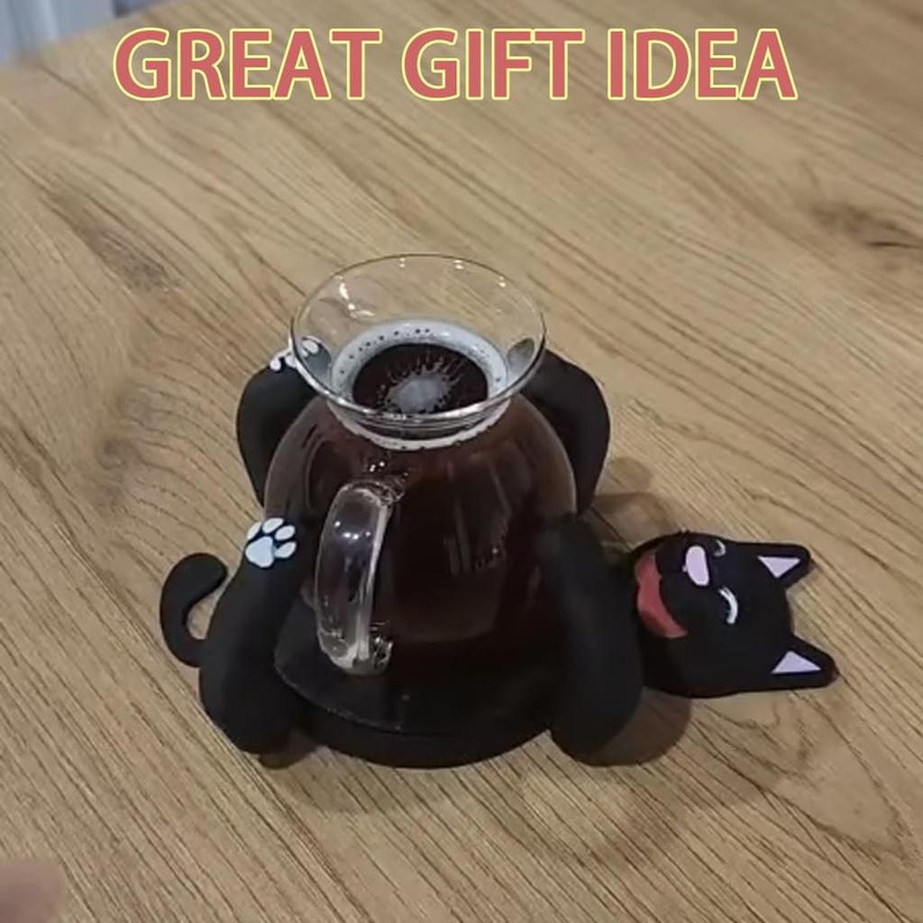 Cute Cat , 3D Print Cat Mug Holder, Non-Slip Funny Creative In The Shape Of Cats Drink With Holder, Gifts For Pet Lovers And Birthday Party