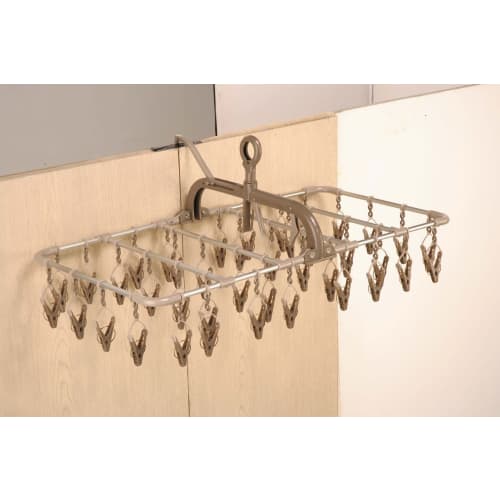 Twin Mall Laundry Drying Rack, Horizontal Aluminum Hanger, 40 Pieces, Set of 2, FS-2