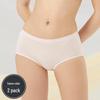 Shuya Women's 40S Tencel Modal Mid-Waist Boxer Briefs 2-Pack