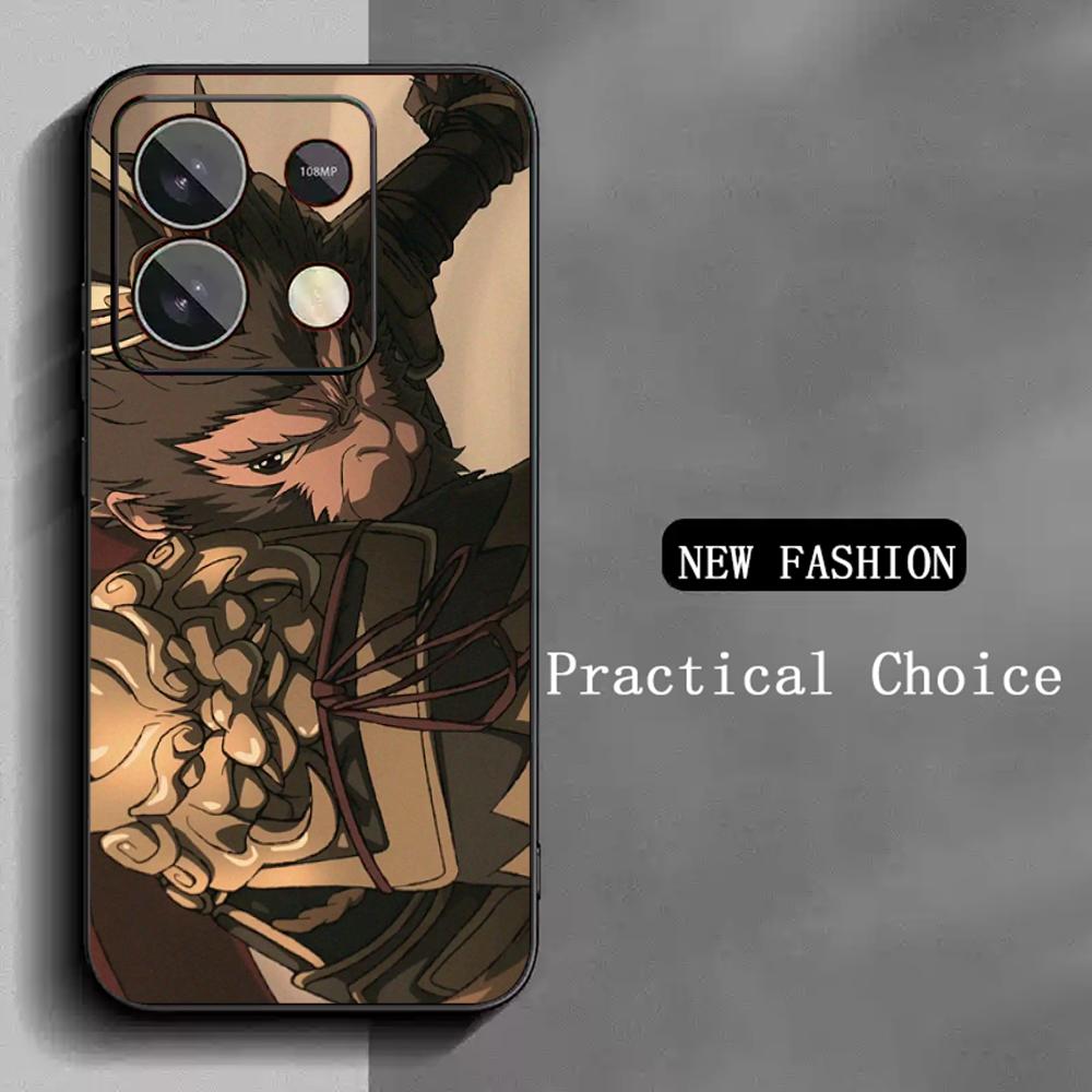

Black Wukong hot game poster pattern Phone Case For Redmi Note 14 13 12 11 Pro Plus S 5G 14C A3 Soft Black Phone Cover Redmi 13C 4G