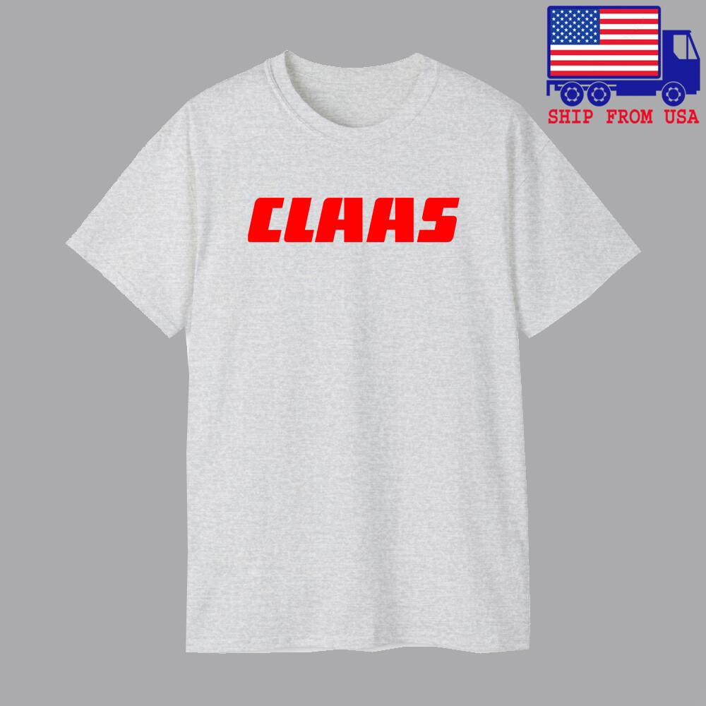 CLAAS Tractor Men#039;s Grey Size S5XL Unisex T-Shirt S