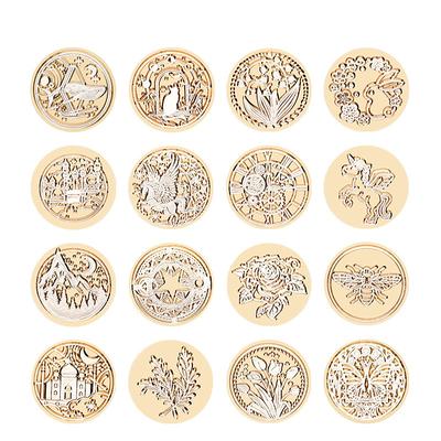 Wholesale Retro Vintage Wax Seal Stamp Sealing Wax Stamp Head For Wedding Invitation Gift Packaging Cards Scrapbooking Stamps
